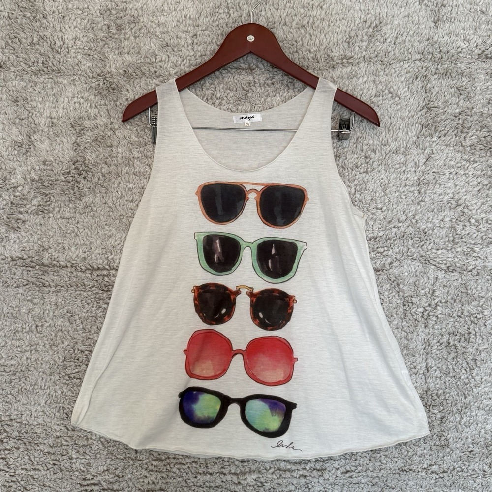 Maya Tank‎ Top Women's Size M Flowy Light Beachy Y2K  Sunglasses